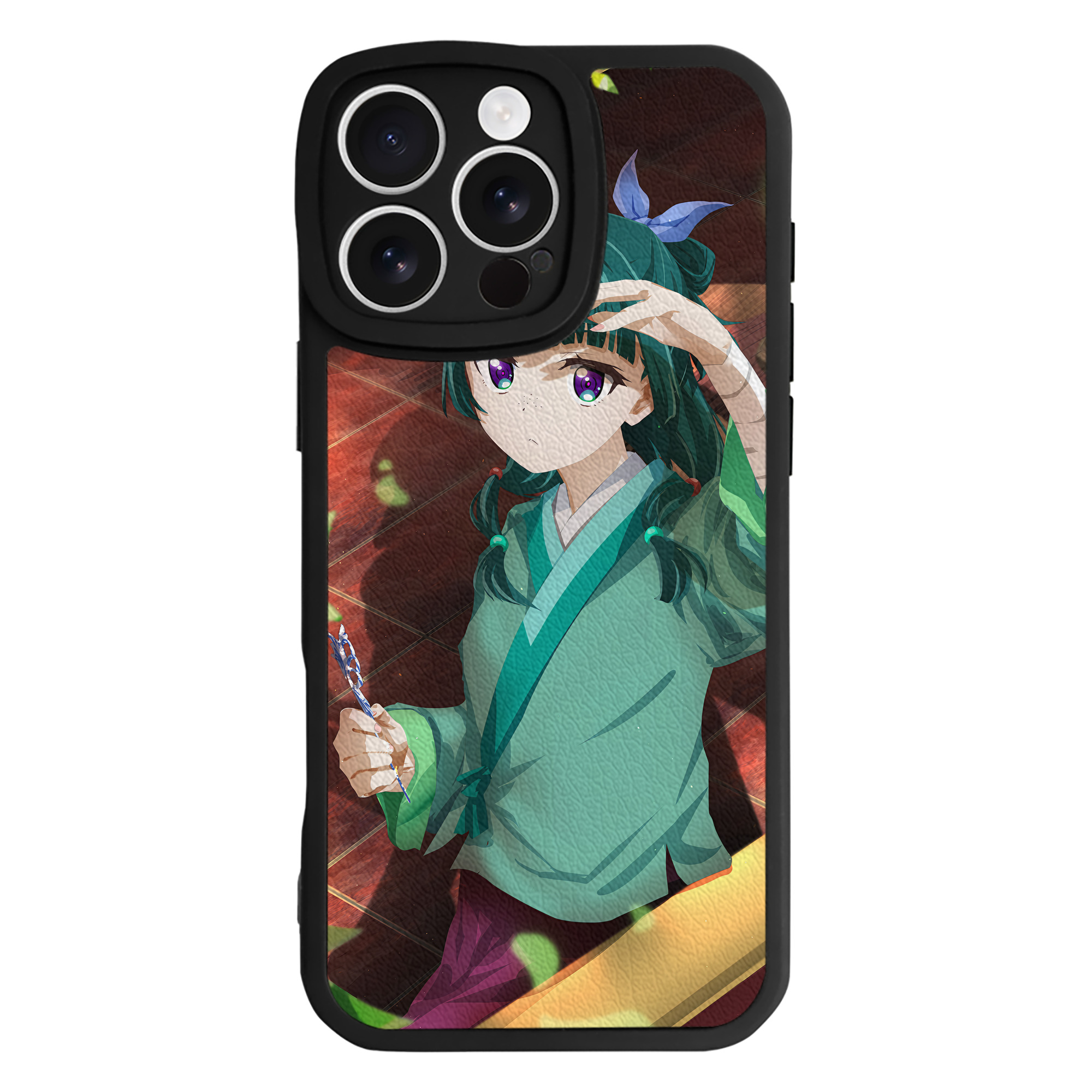 （画像用） 薬屋のひとりごと The Apothecary Diaries 【iPhone 16シリーズ対応】シリコンスマホケース（レザー調） 材質：シリコン